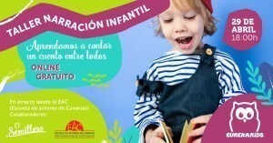 Eurekakids Canarias trae este taller impartido por profesores de la Escuela de Actores de Canarias desde su sede.